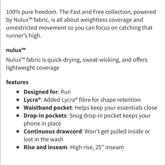 lululemon • fast & free high-rise tight 25” - Picture 9 of 9